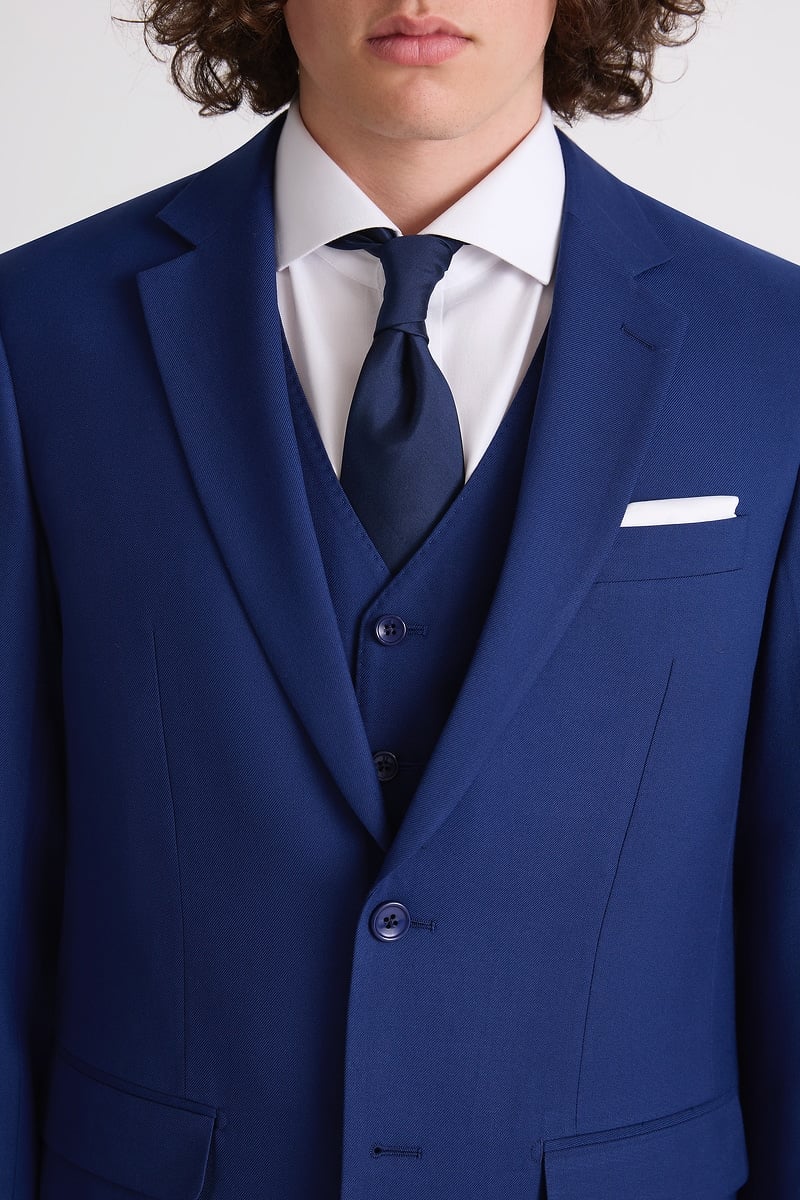 French Blue Suit Jacket photo 4