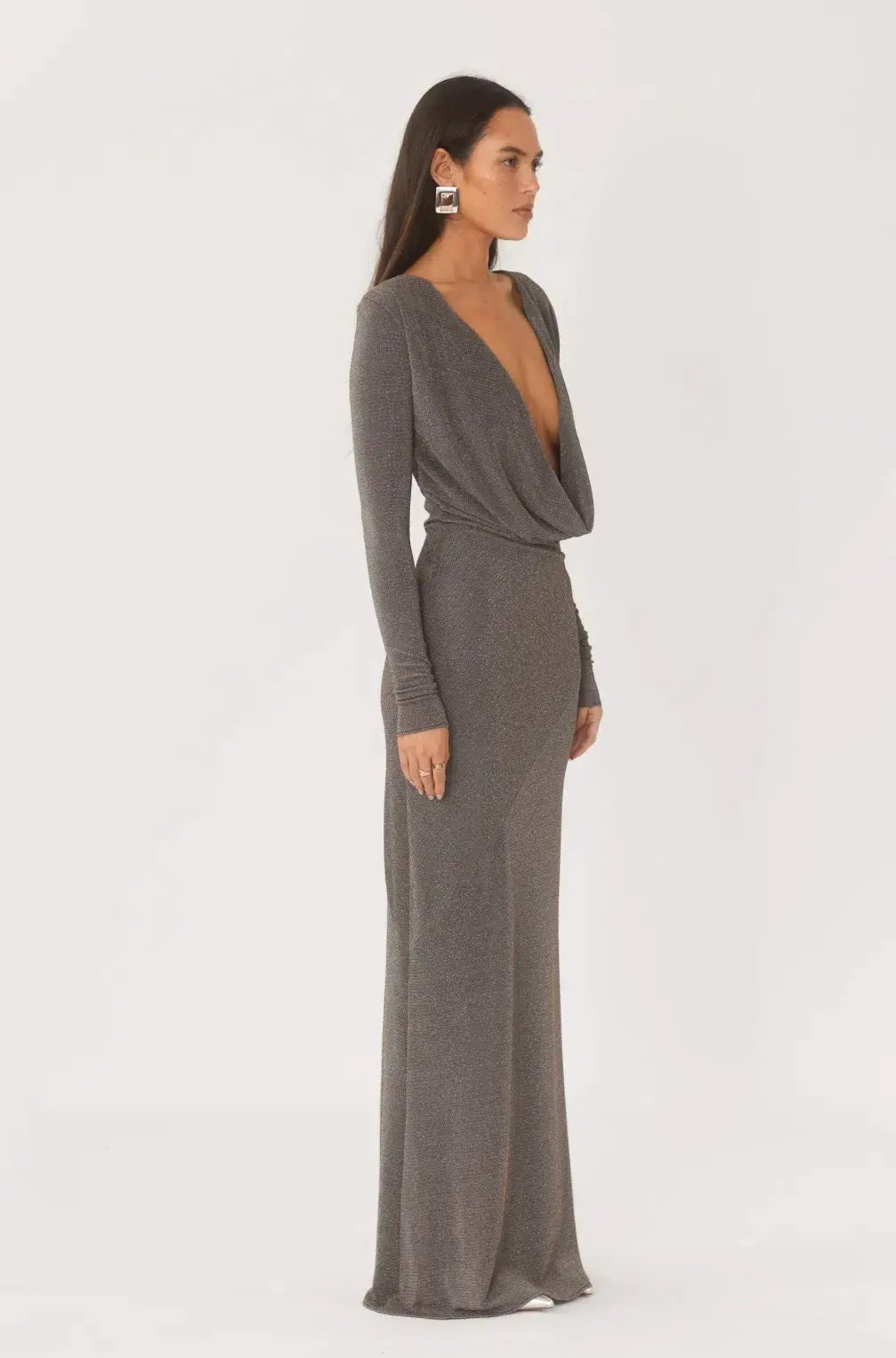 Arcina Ori Jen Dress Grey Size 8 photo 2