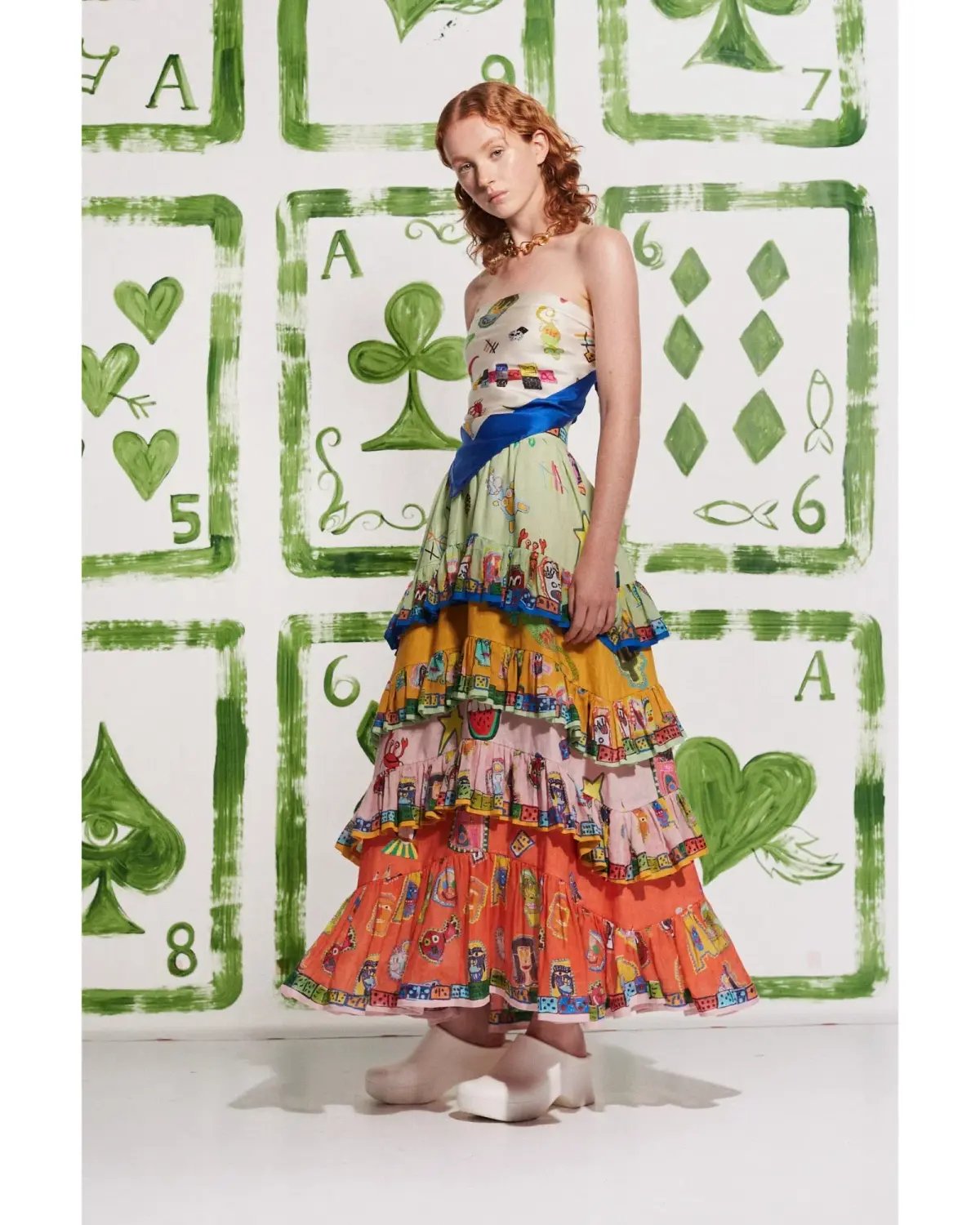 Alemais Players Tiered Skirt Multi Size AU 16 photo 2