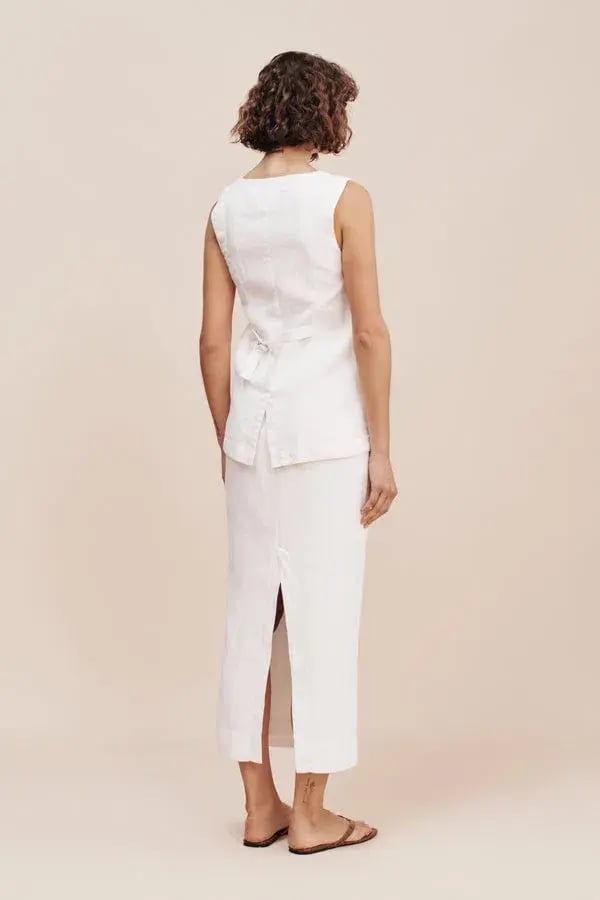Posse Emma Vest and Skirt Set White Size S / AU 8 photo 4
