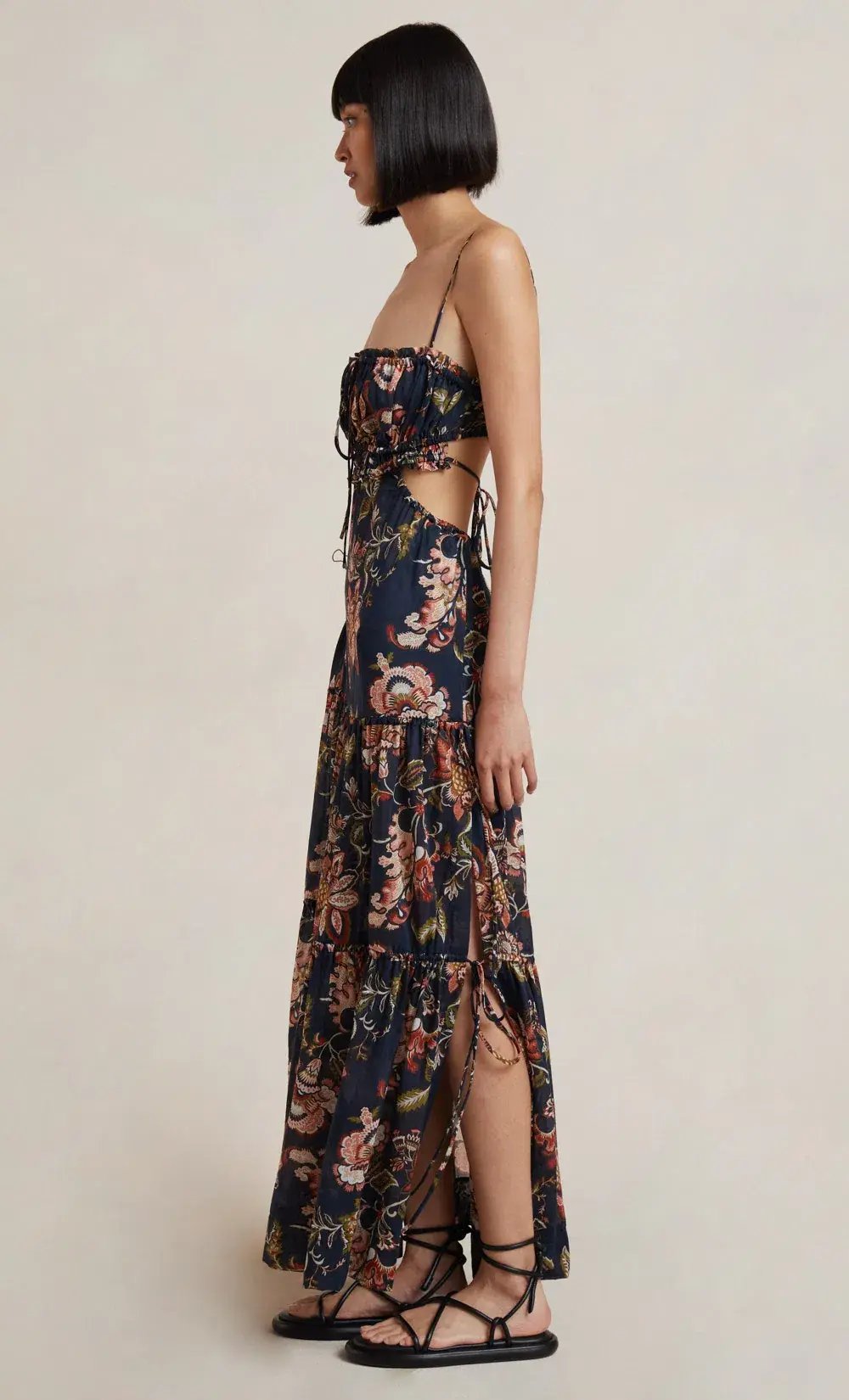 Bec & Bridge Lori Tie Maxi Dress Floral Print Size 8 photo 2