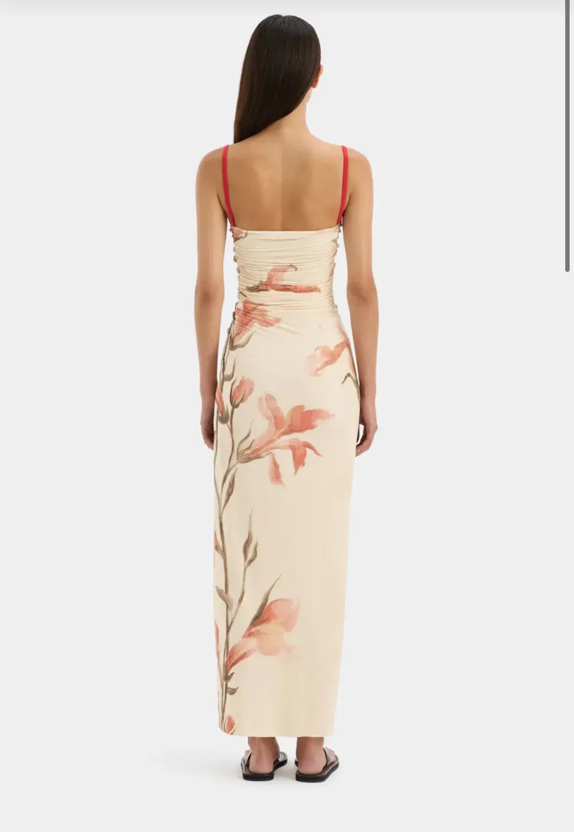 Sir The Label Hana Ruched Midi Dress Size AU 6 photo 3