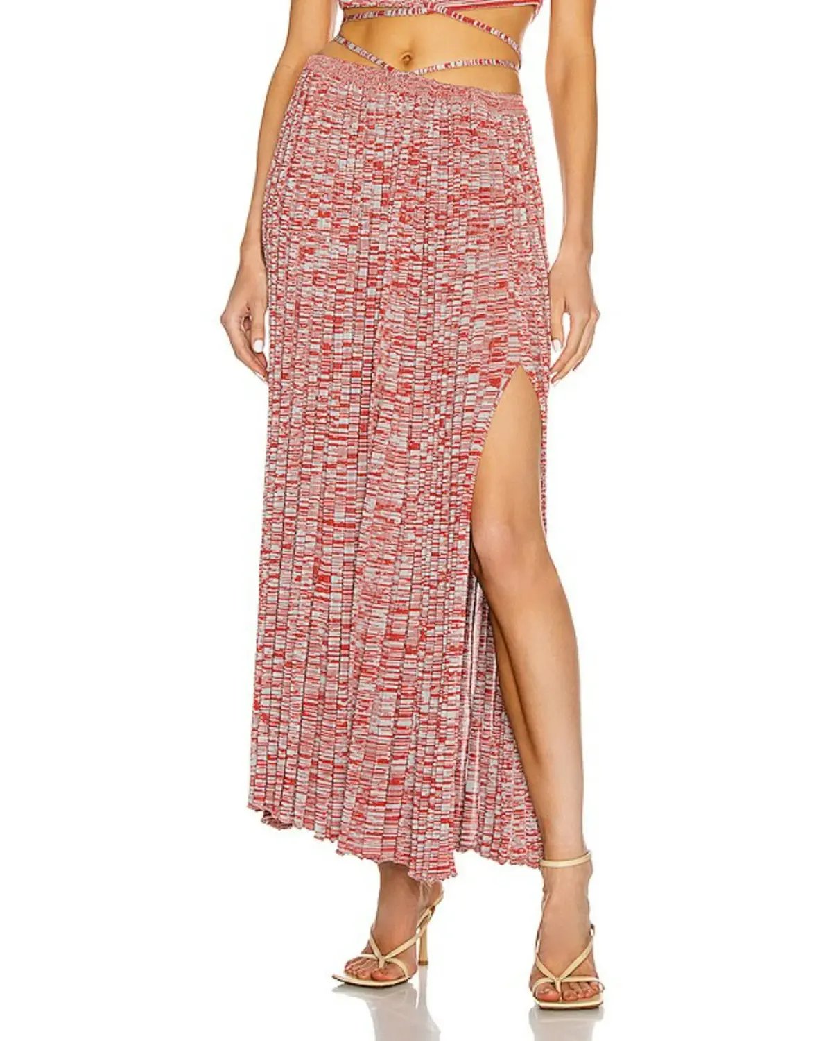Christopher Esber Pleated Knit Set in Red Size XS / AU 6 photo 4