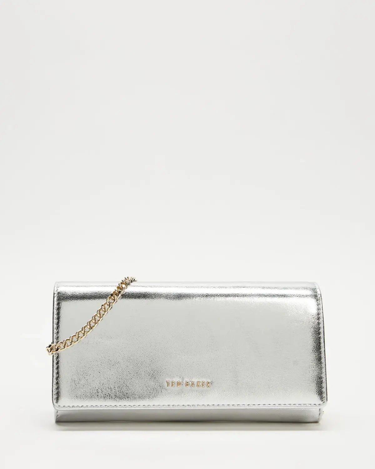 Ted Baker Liberta Metallic Purse on Chain Silver photo 2
