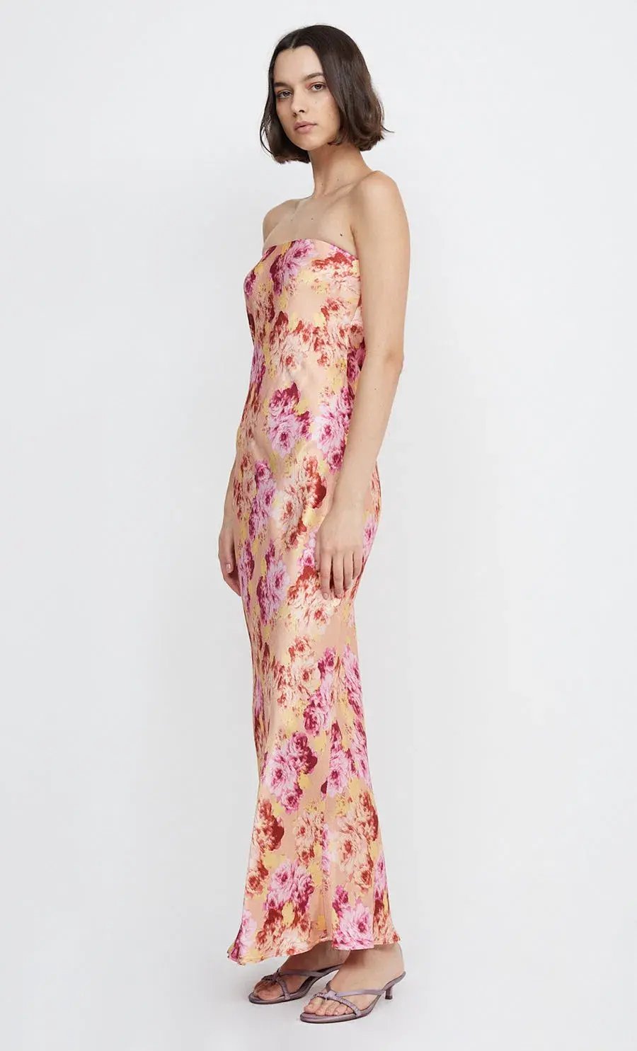 Bec & Bridge Moon Dance Strapless Dress Belle Floral Size 6 photo 2