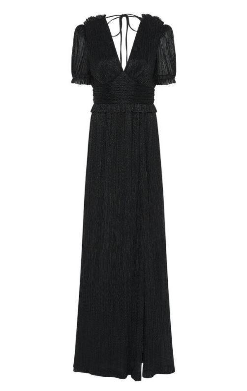 Black Short Sleeve Gown photo 3
