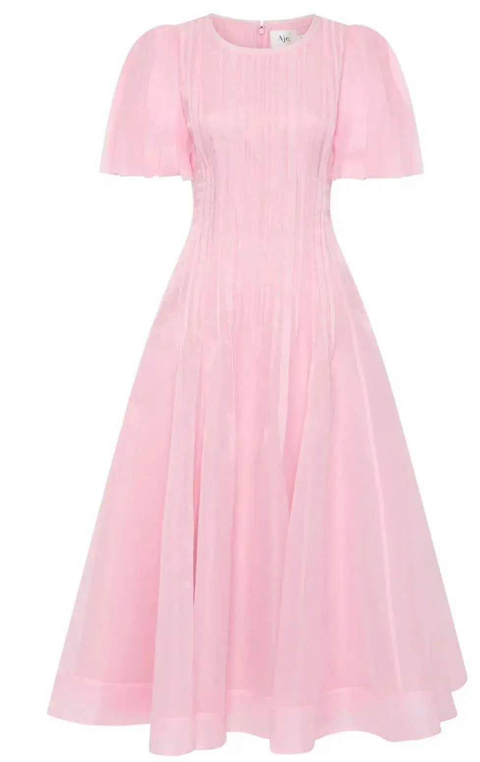 Aje / Nova Pleated Midi Dress / Chalk Pink / 16 photo 5