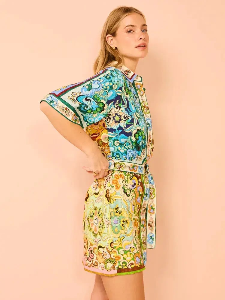 Alemais Dreamer Mini Dress Floral Size 8 photo 3