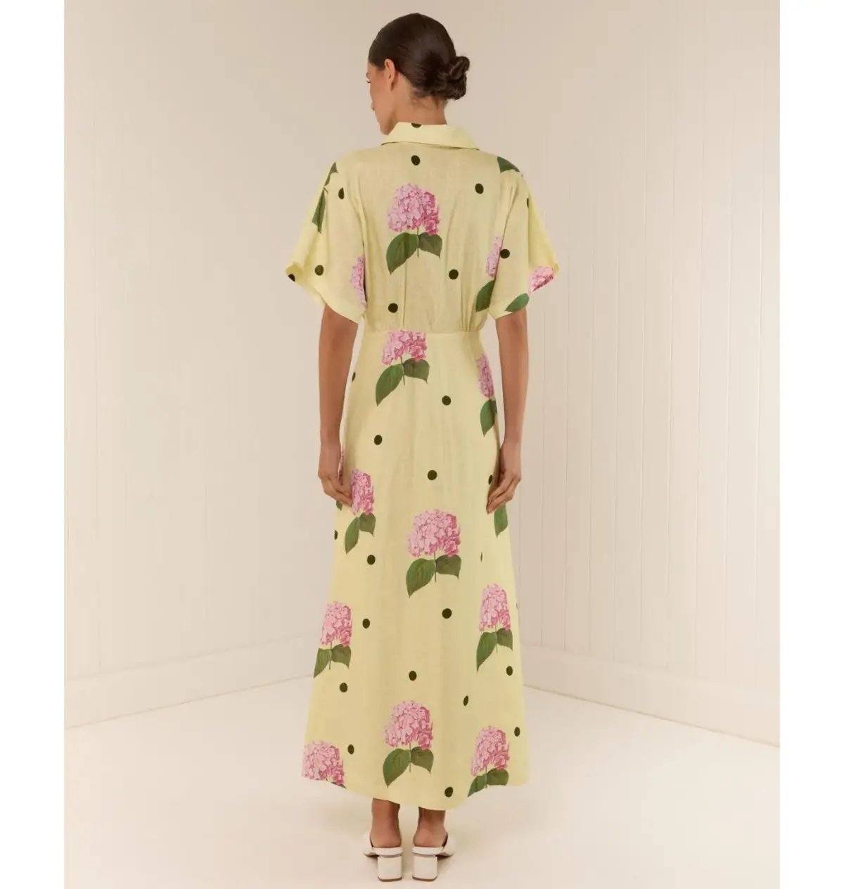 Palm Noosa Jasmine Dress Yellow Floral Size 8 photo 3