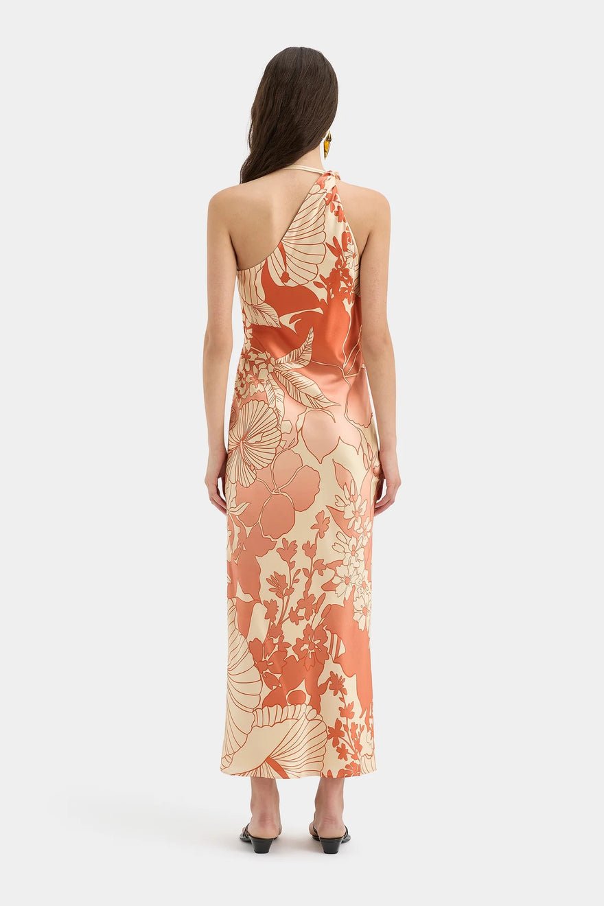 Sir The Label Como Asymmetric Dress - Paradiso Print photo 3