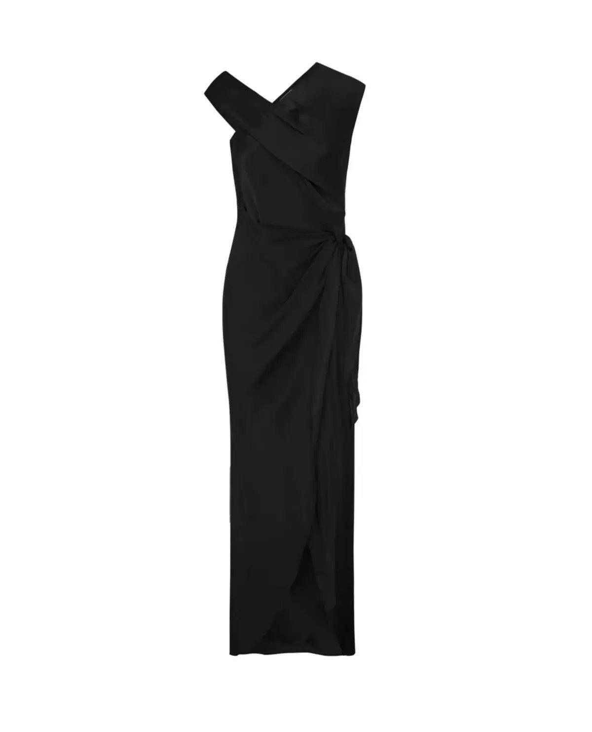 Bianca Spender Satin Crepe Deviation Gown Black Size 6 photo 3