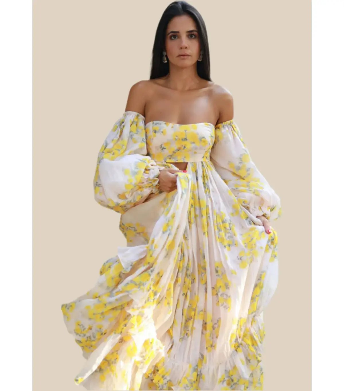 Rooh Collective Poppy Zephyr Maxi Dress Floral Size AU 8 photo 2