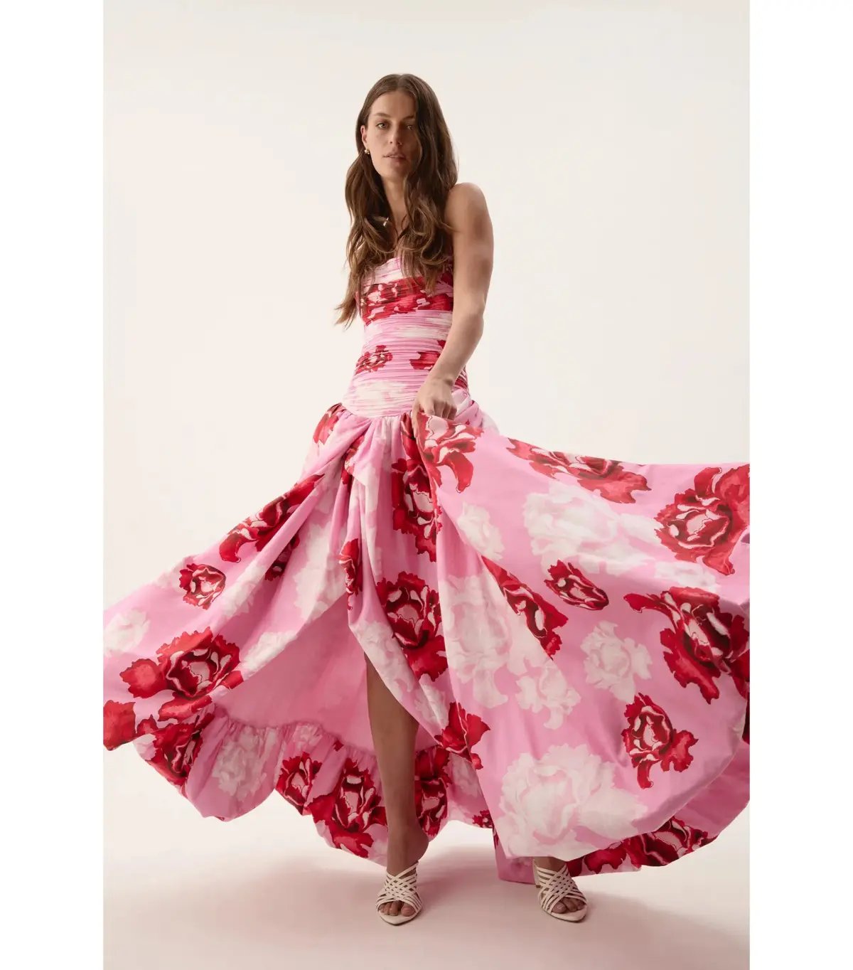 Aje Behold Maxi Dress in Pink Boldly Blooming Size AU 10 photo 6