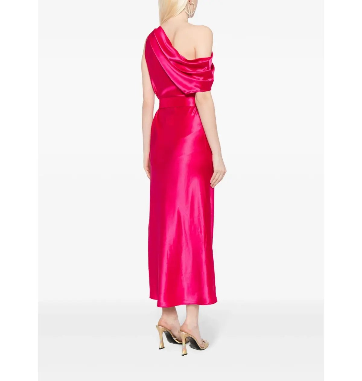 Acler Ellison Off Shoulder Dress Fuchsia Pink Size AU 10 photo 3