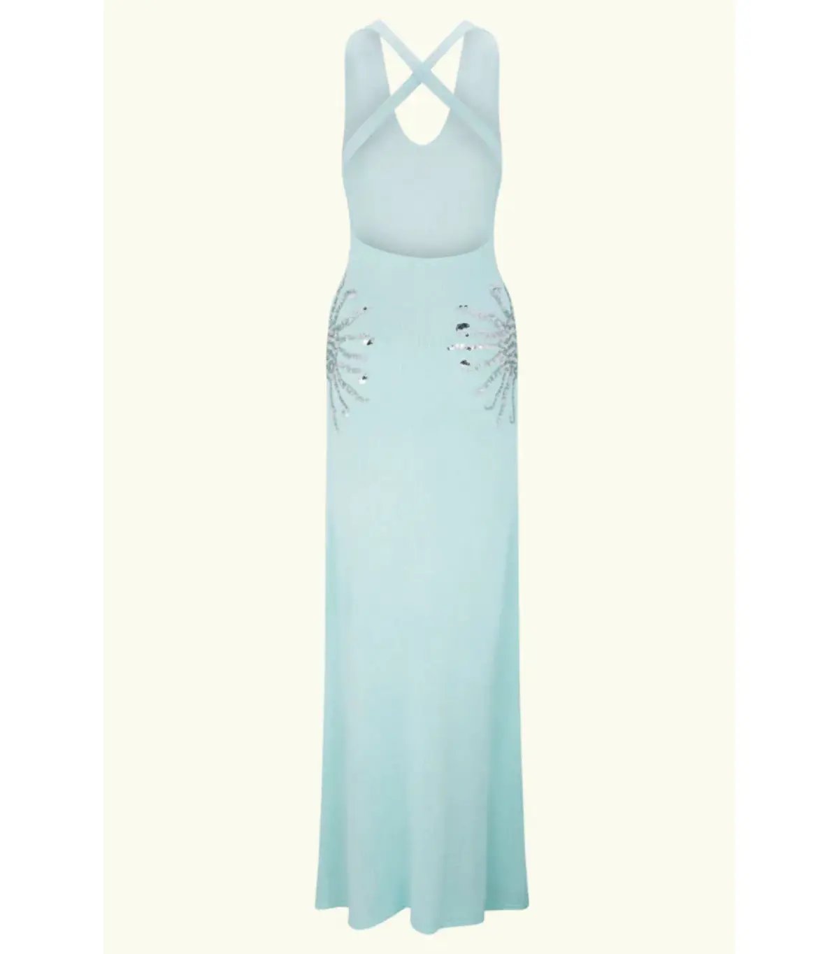 Meshki Ellington Knit Midi Dress in Lagoon Blue Size AU 8 photo 11