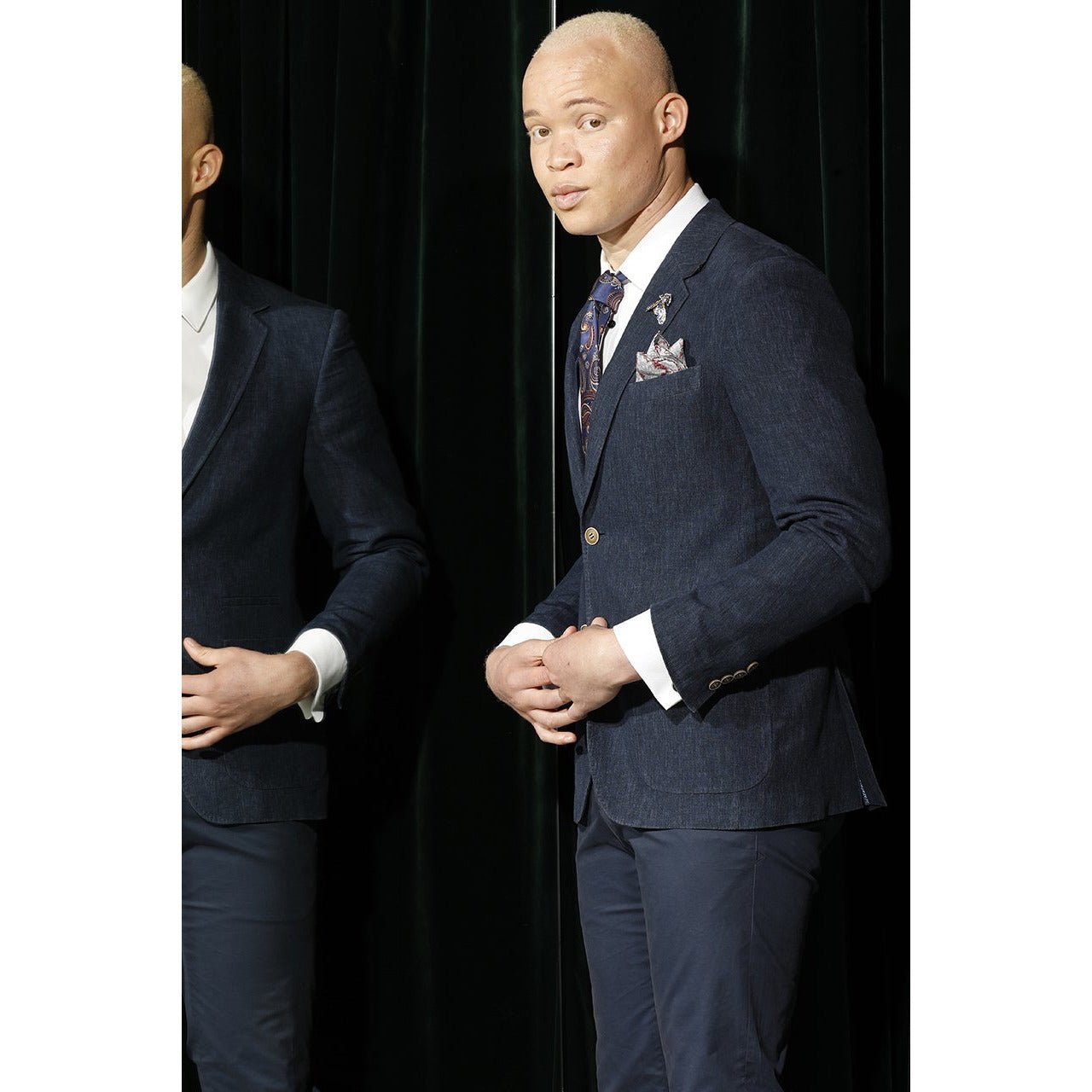 Daniel Hechter Navy Linen Prague Jacket photo 4