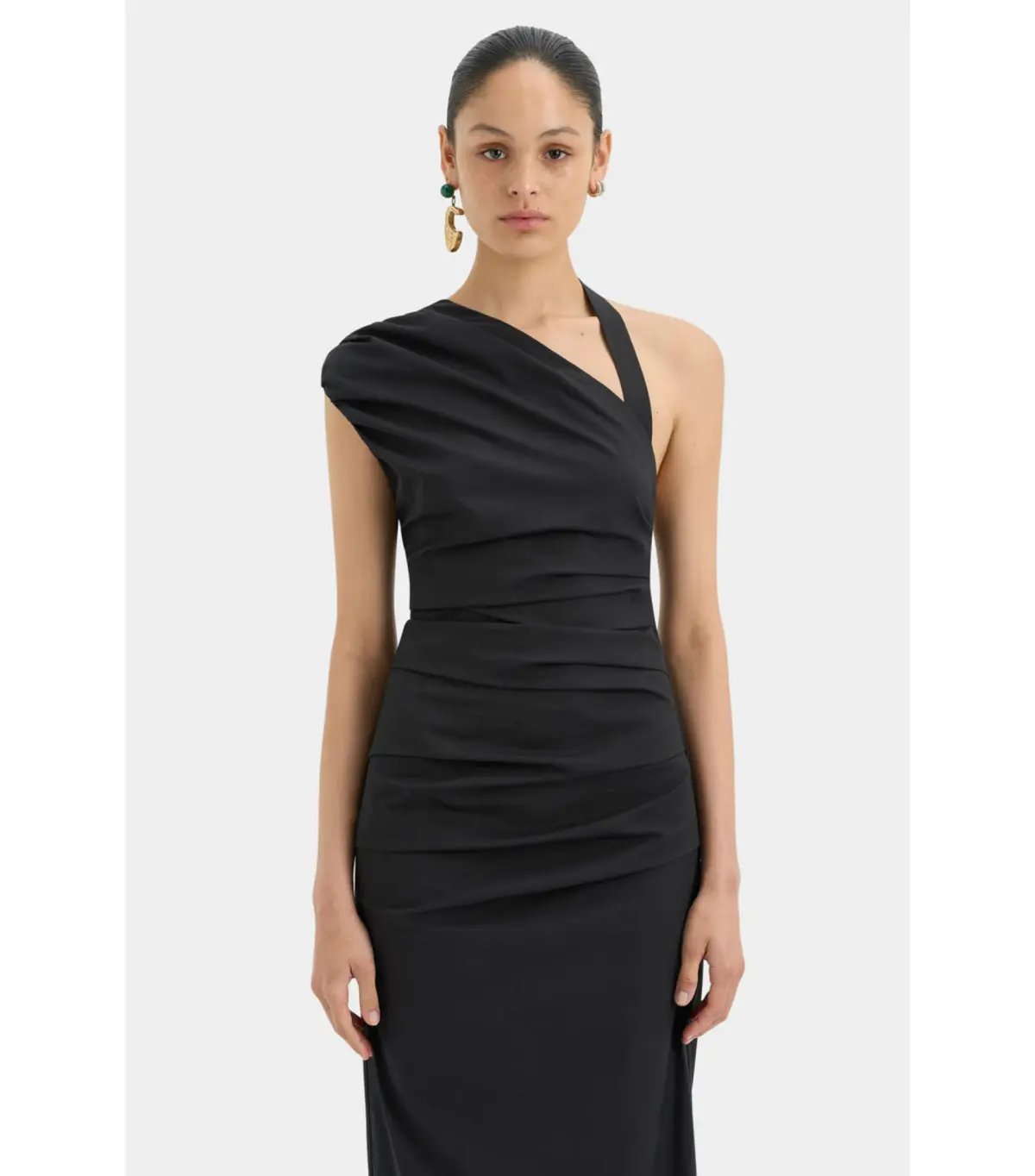Sir the Label Giacomo Gathered Gown Black Size AU 6 photo 2