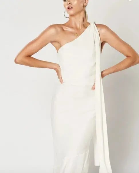 Winona Infinity Maxi Dress White Size 4 photo 2