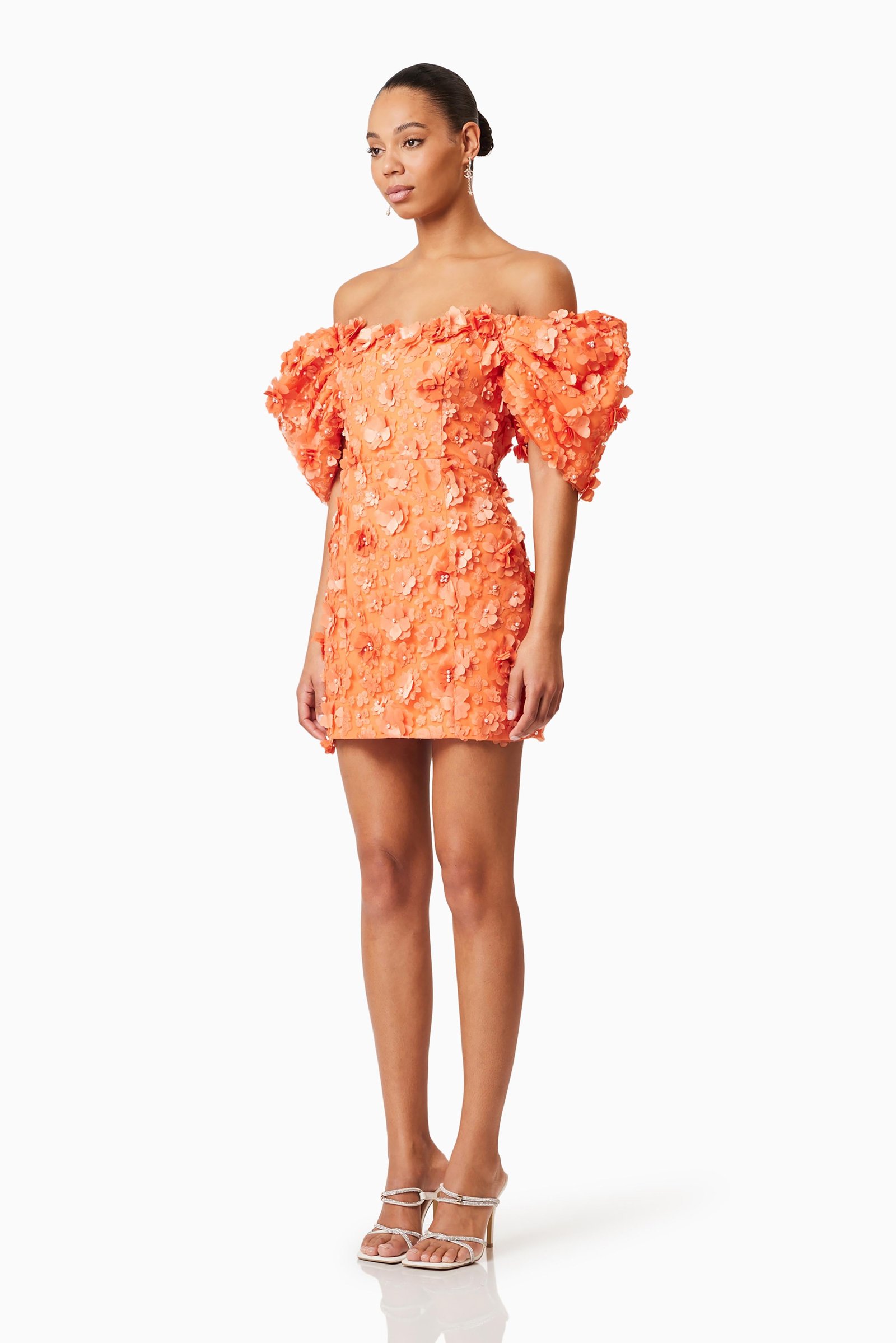 ELLIATT BLUEBELL MINI DRESS - ORANGE photo 6