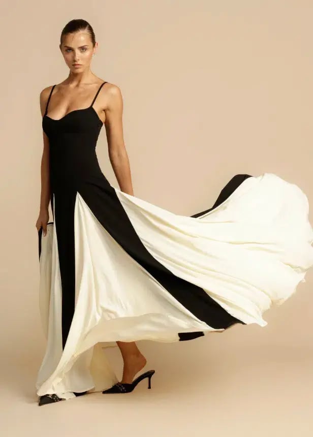 Arcina Ori Paloma Dress Black/White Size AU 8 photo 2