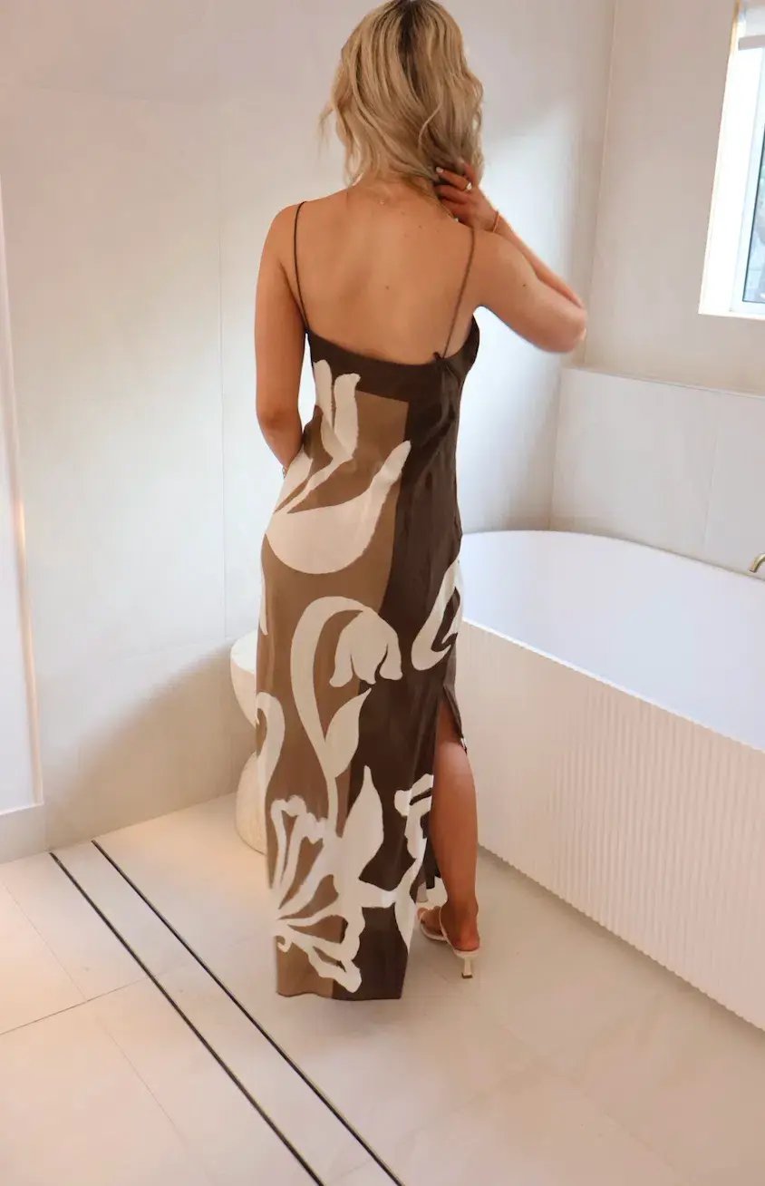 Sir the Label Portia Slip Dress Chocolate Sorrento Size 2 / AU 10 photo 8