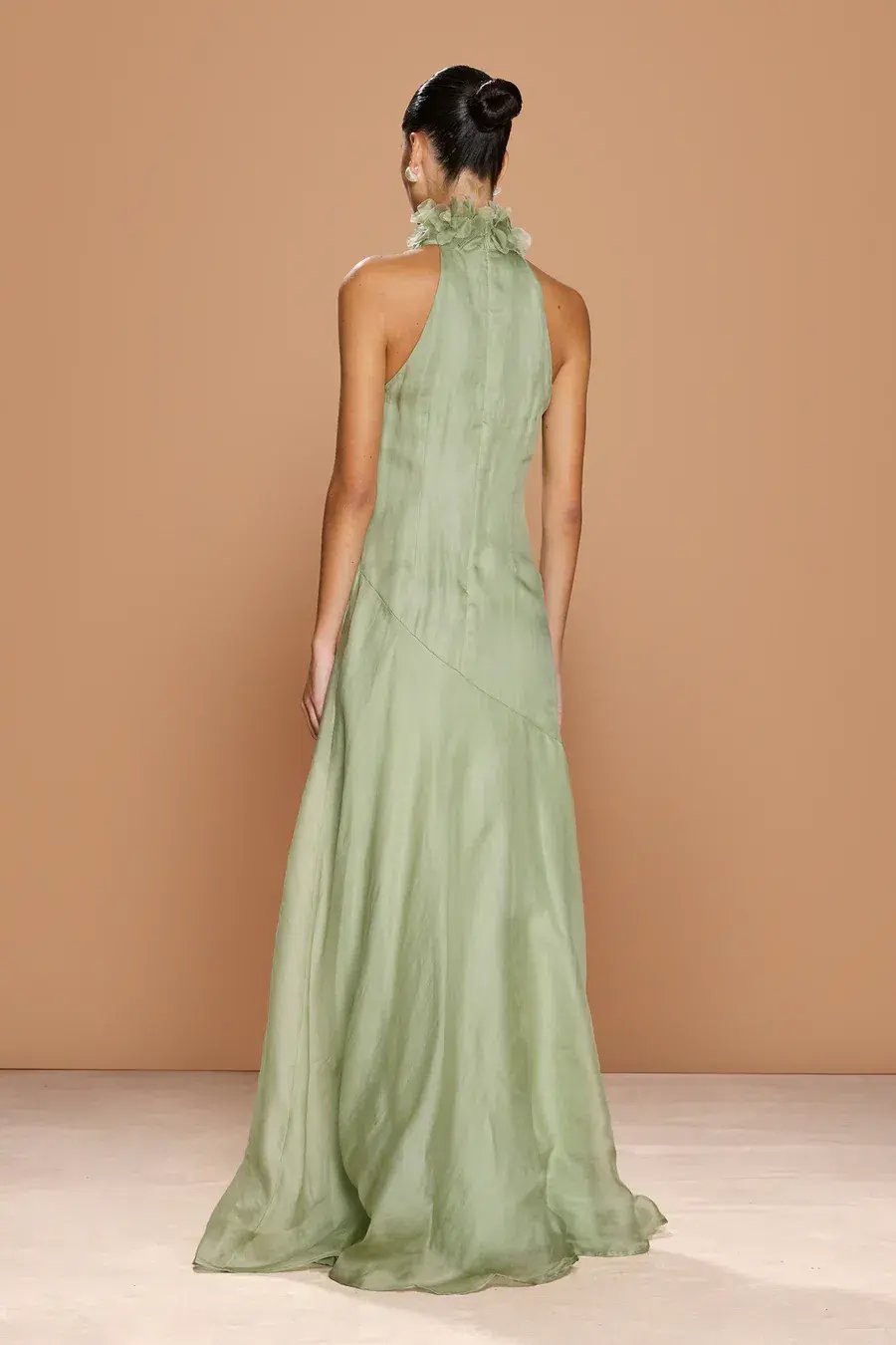 Sonya Moda Noelle Dress Maxi Green Moss Size AU 16 photo 5