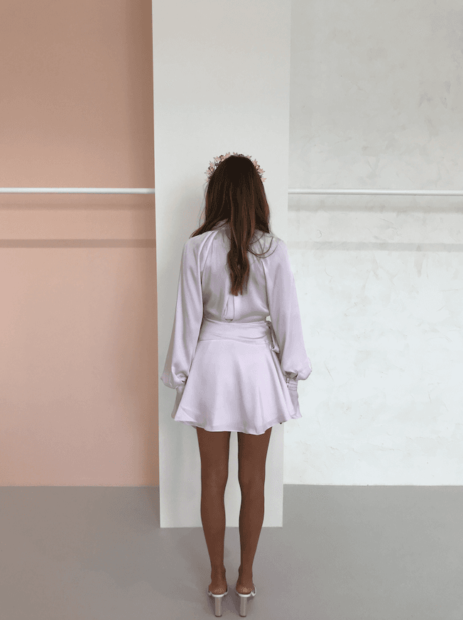 Acler Doheny Mini Dress in Blush Size 6 photo 6