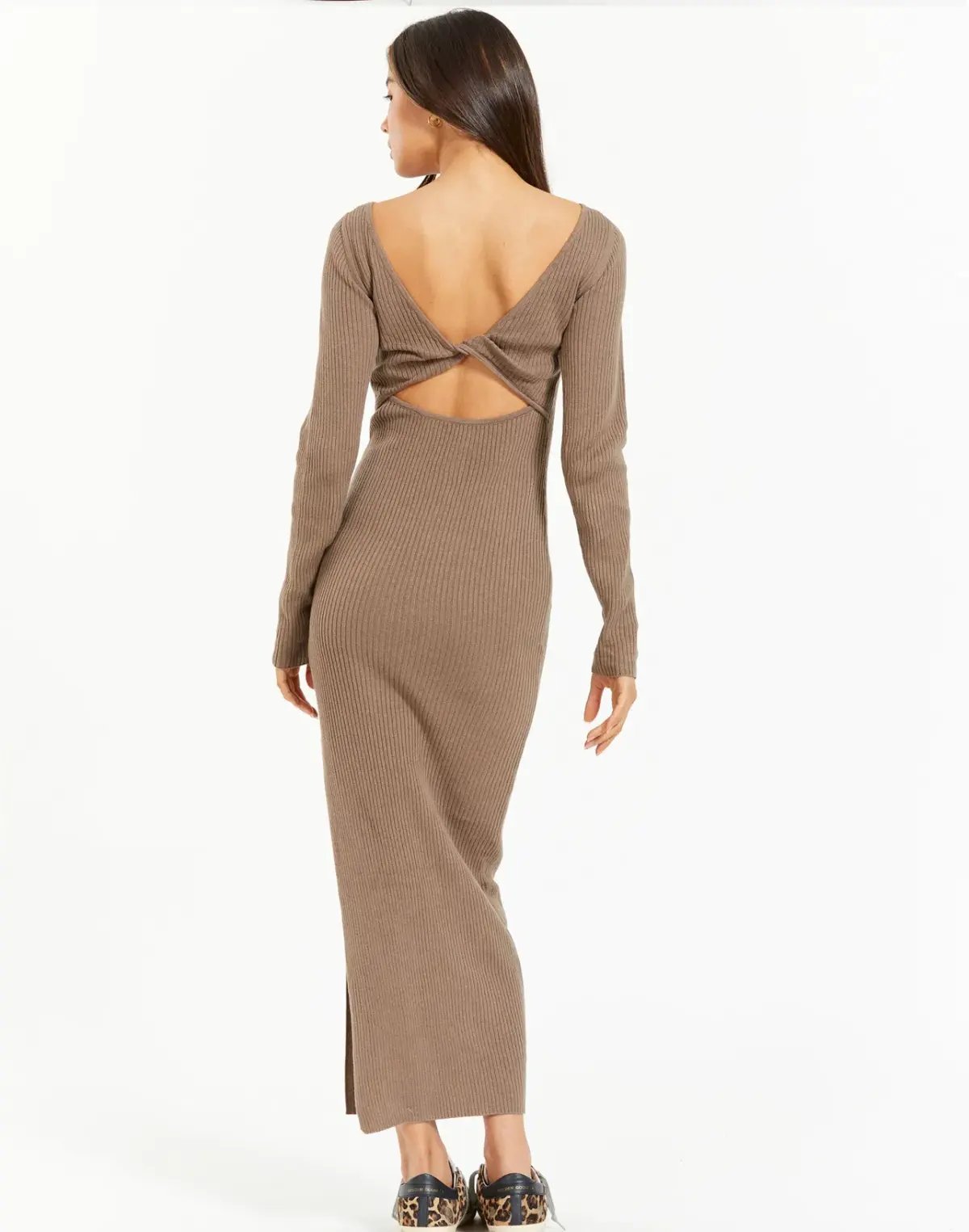 Bec and Bridge Riviera L/S Midi Dress Brown Size 6 photo 6