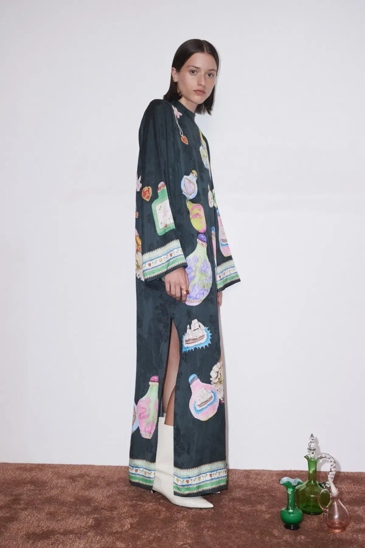 Alemais Royal Midi Dress Print Size AU 14 photo 2
