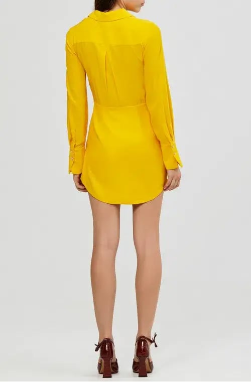 Acler Almer Shirt Dress Yellow Size 8 photo 2
