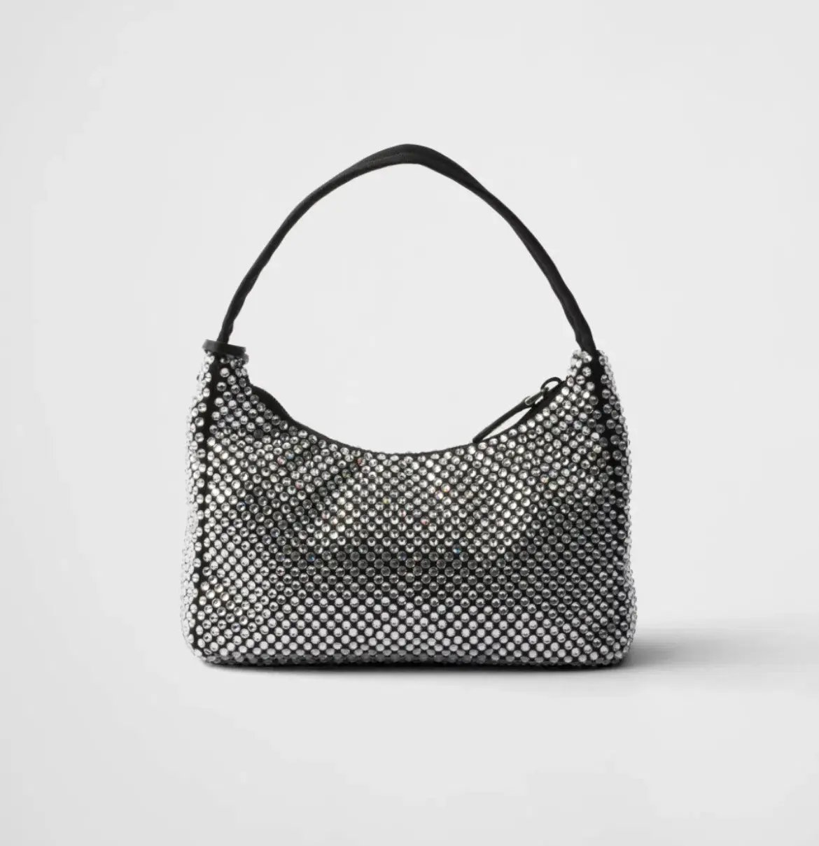 Prada Reedition Crystal Studded Black Bag photo 2