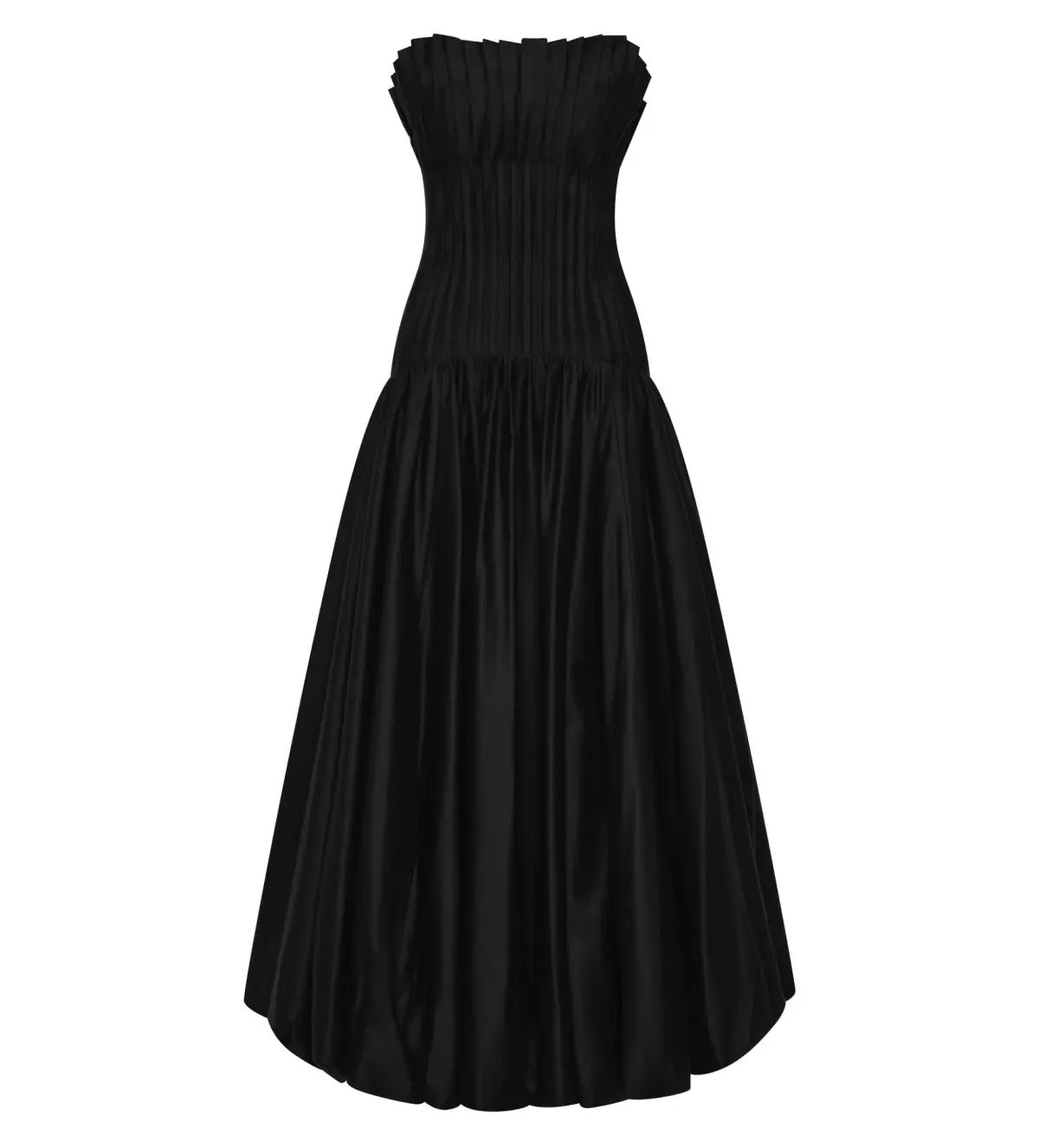 Aje Ivy Bubble Hem Gown Black Size AU 10 photo 6