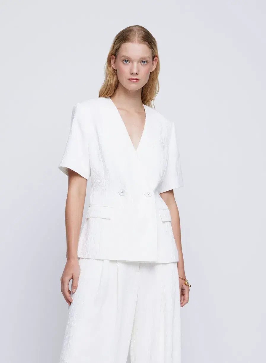 Anna Quan Kathleen Jacket And Matteo Pants Set In Carta 6 photo 5