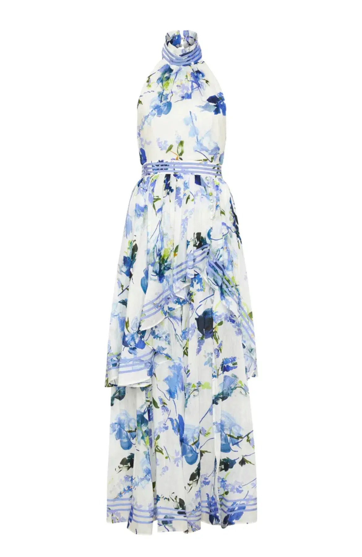 Aje Sienna Maxi Dress Lavenders of Provence Print Size 12 photo 5