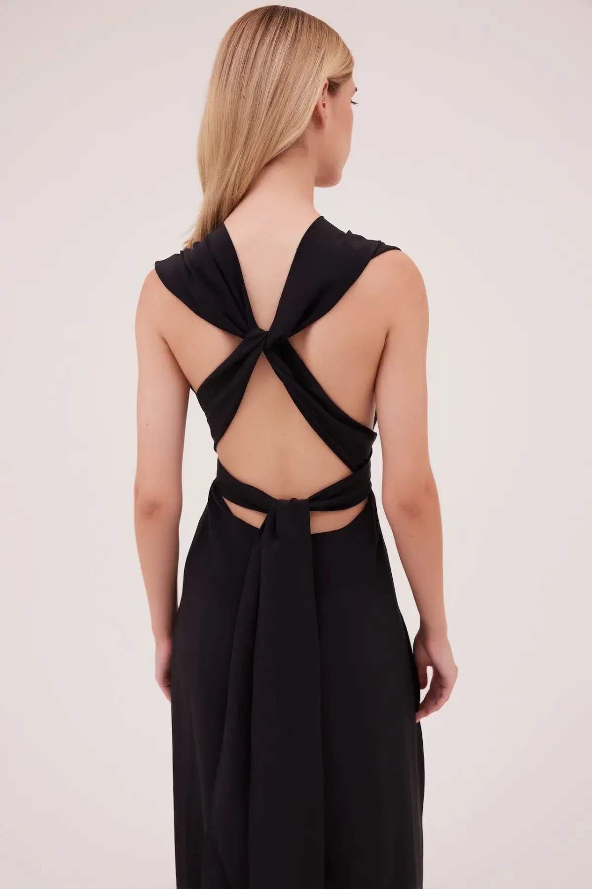 Bianca Spender Silk CDC Ascendant Gown Black Size 0 / AU 6 photo 3