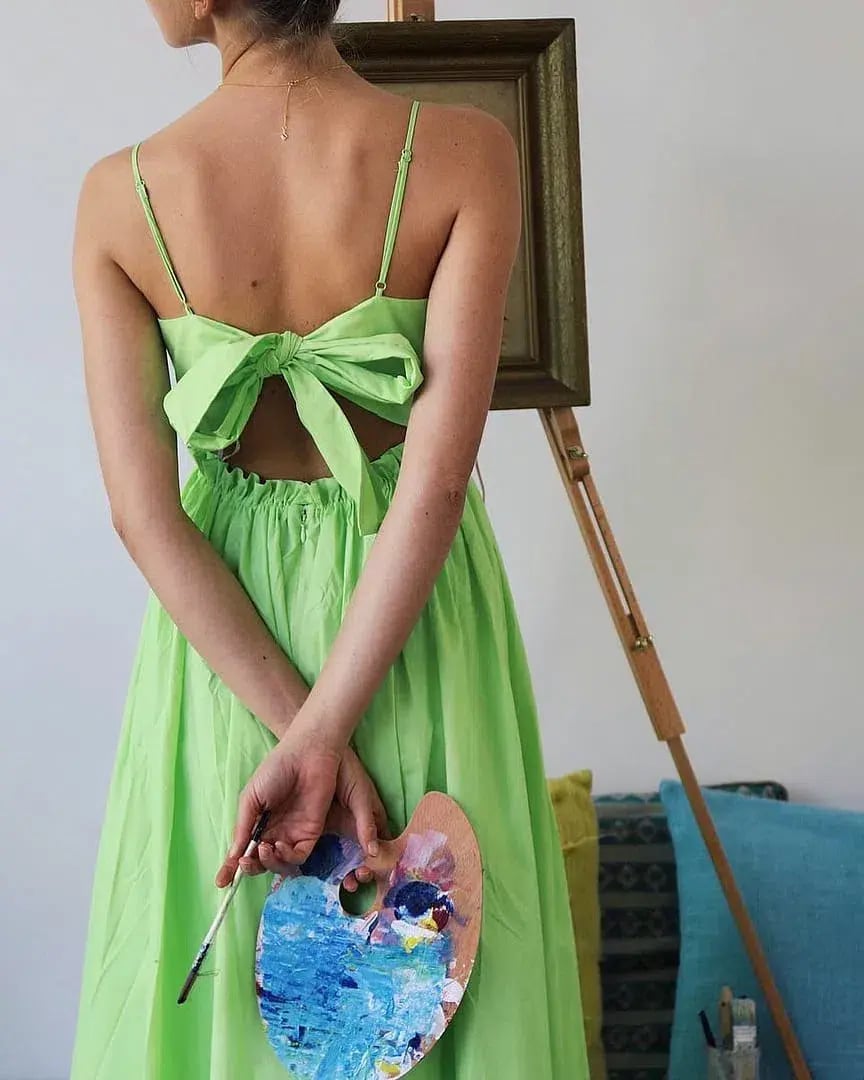 Steele Josie Midi Dress Green Size M / AU 10 photo 3