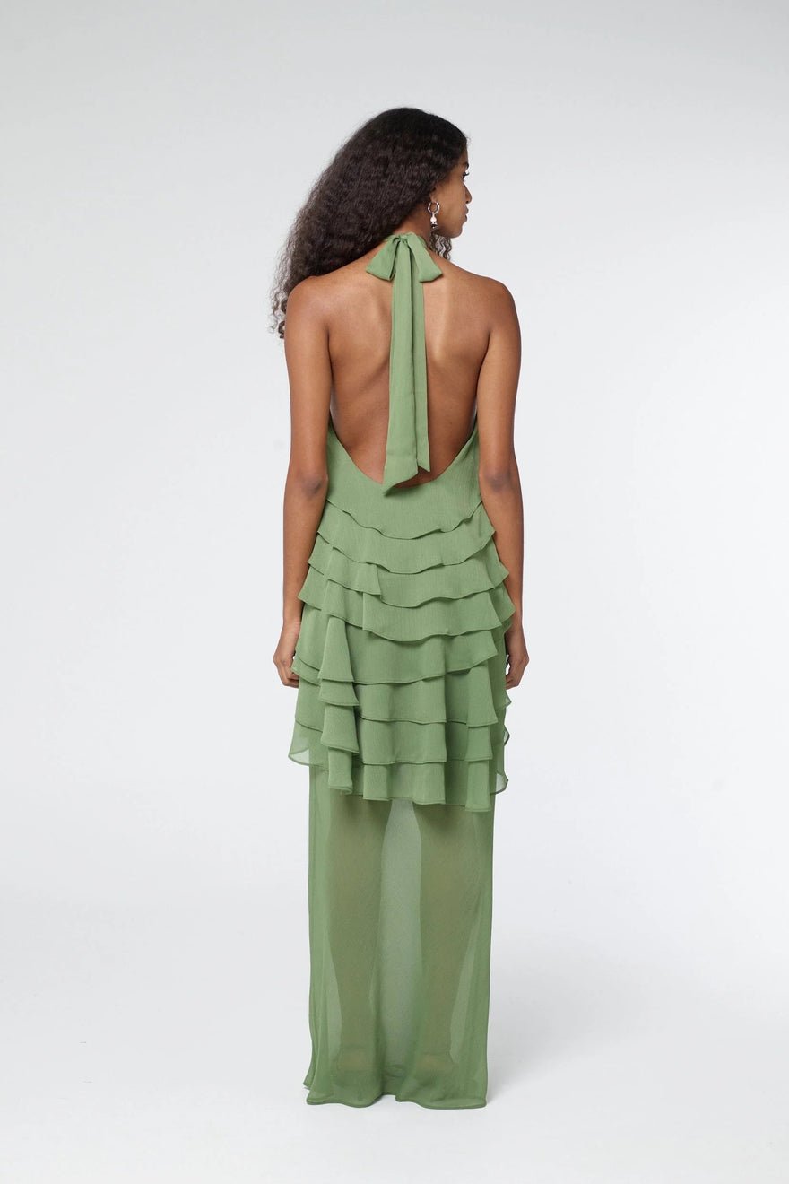 Third Form Gaia Tiered Maxi Dress - Juniper photo 2