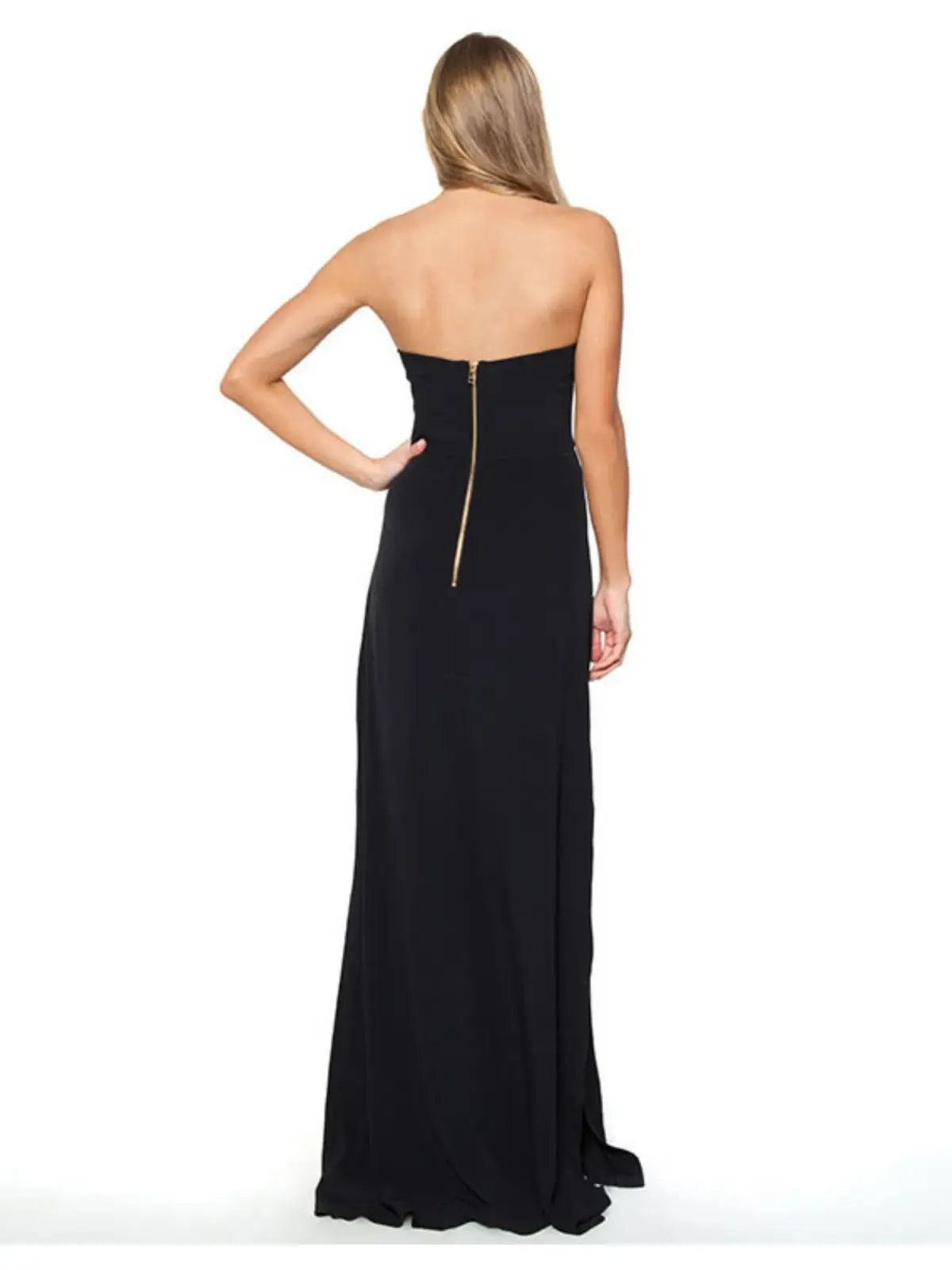Shona Joy Midnight Meeting Maxi Dress Size Black AU 6 photo 4