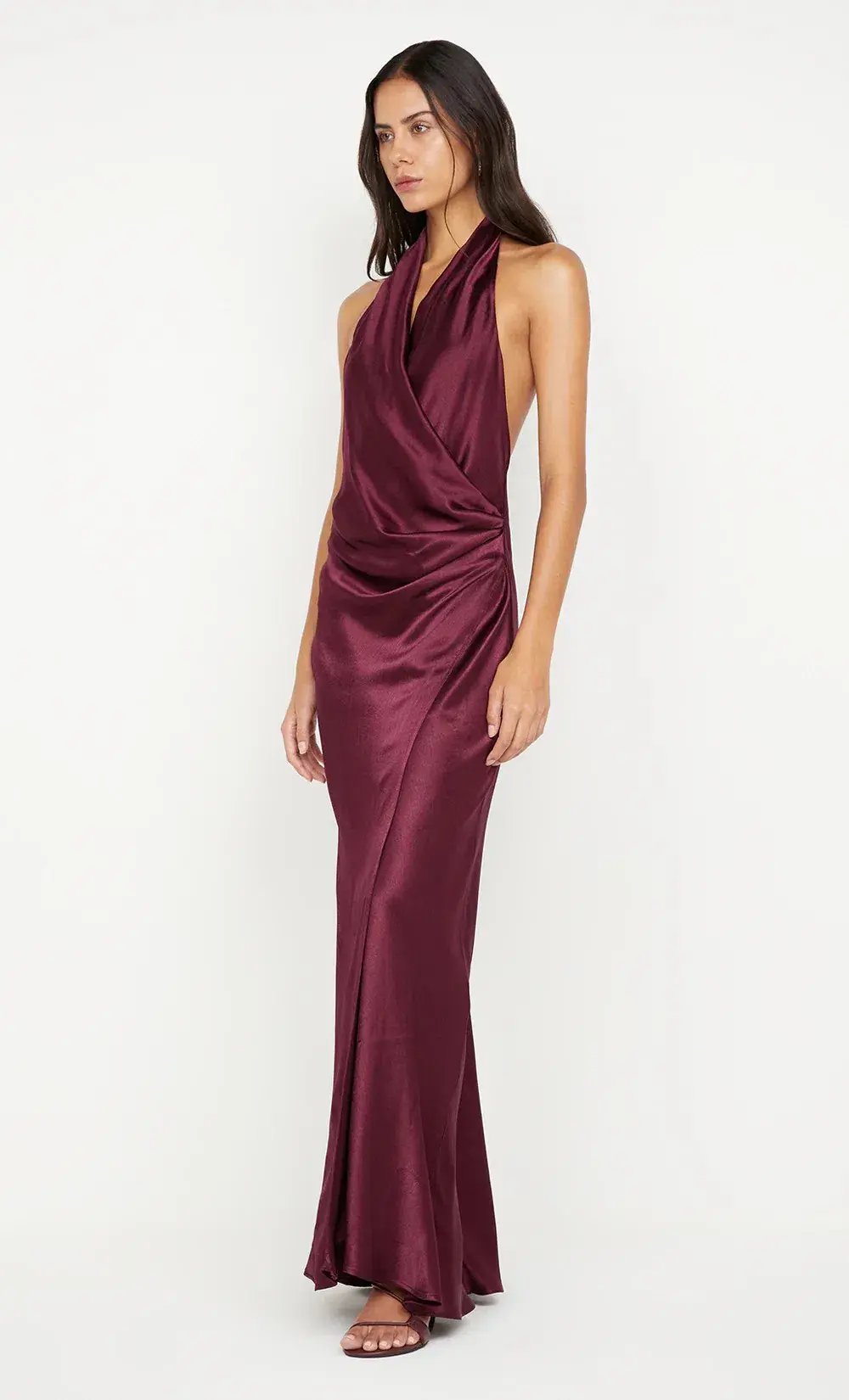 BEC & BRIDGE ELISIA WRAP MAXI DRESS / PLUM / SIZE 10 photo 3