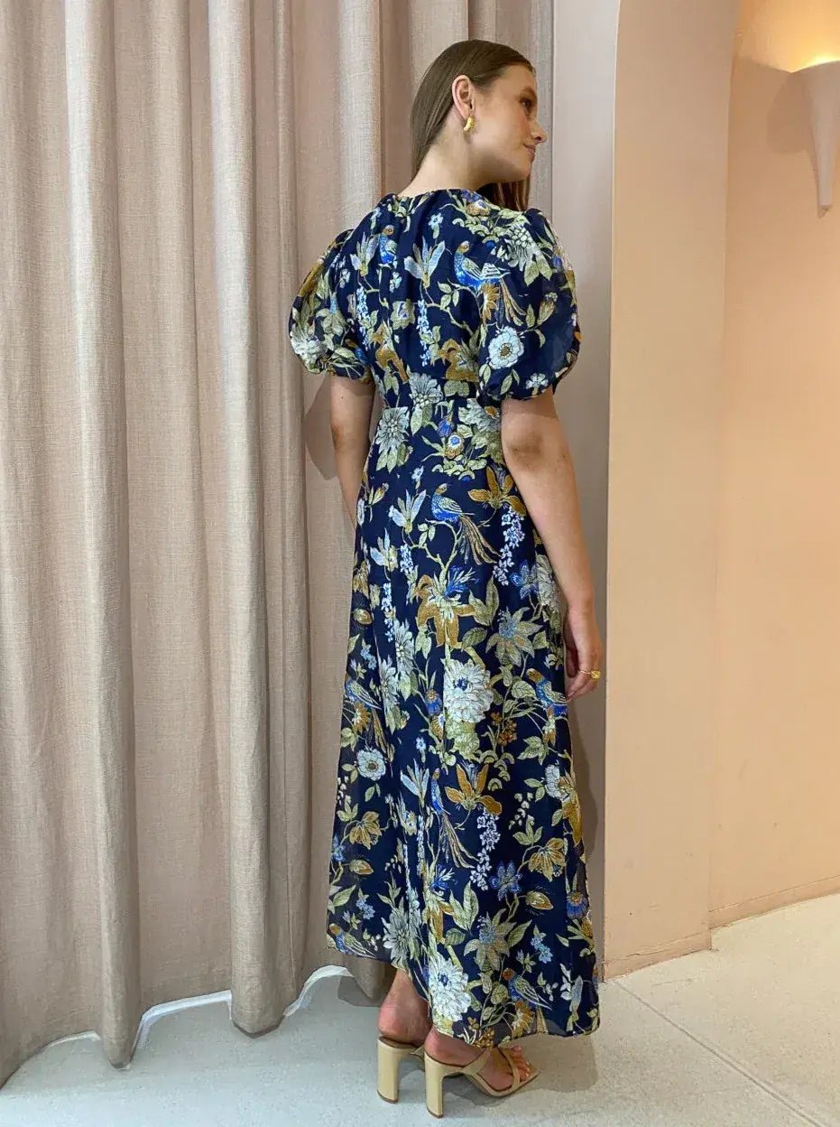 Sir The Label Lilian Puff Sleeve Midi Dress Size 1 / AU 8 photo 4