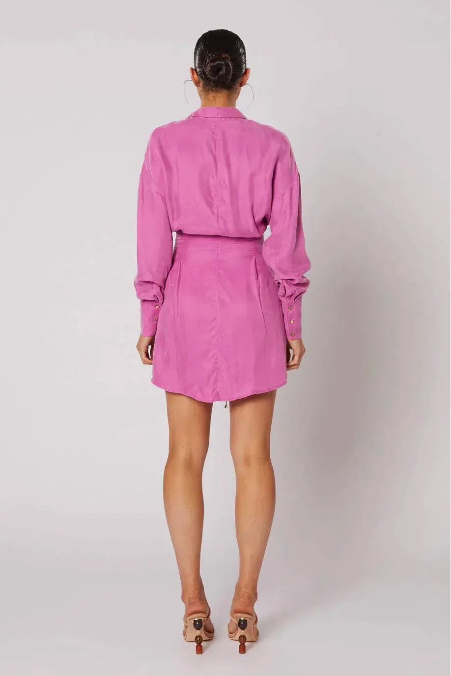 Winona Morado Button-Up Dress Pink Size 8 photo 3