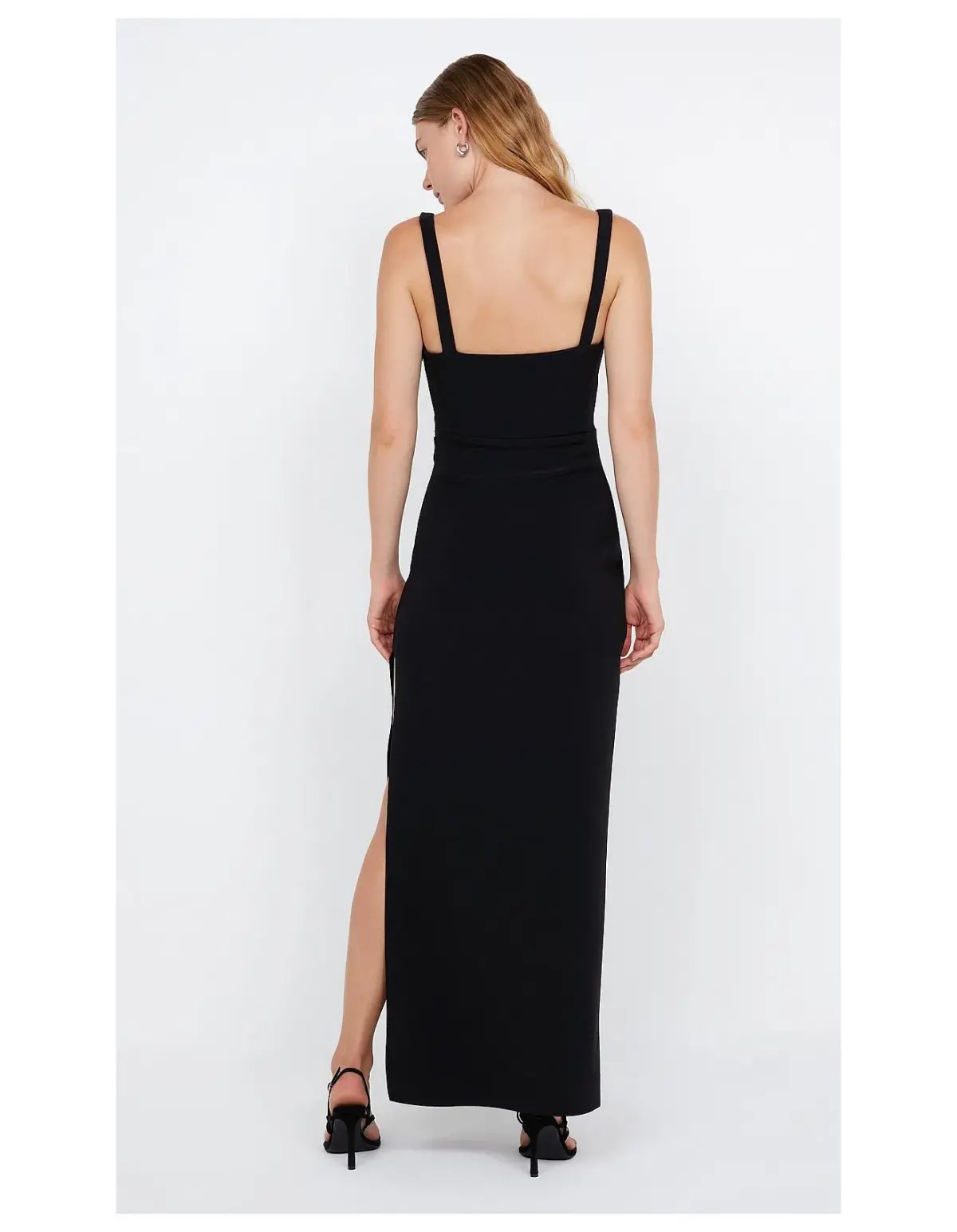 Bec and Bridge Leora Tuck Maxi Dress Black Size 10 photo 2