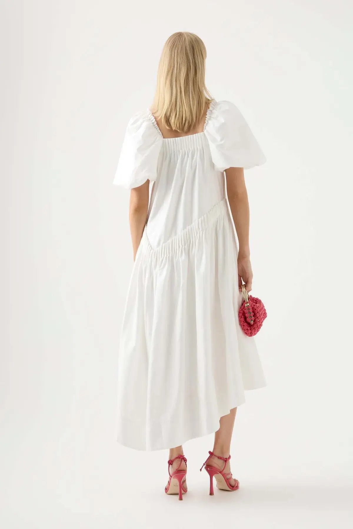 AJE Severine Smock Midi Dress AU 4 photo 3