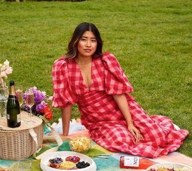 Acler Hamilton Dress Cherry Mix Print Size 8 photo 3