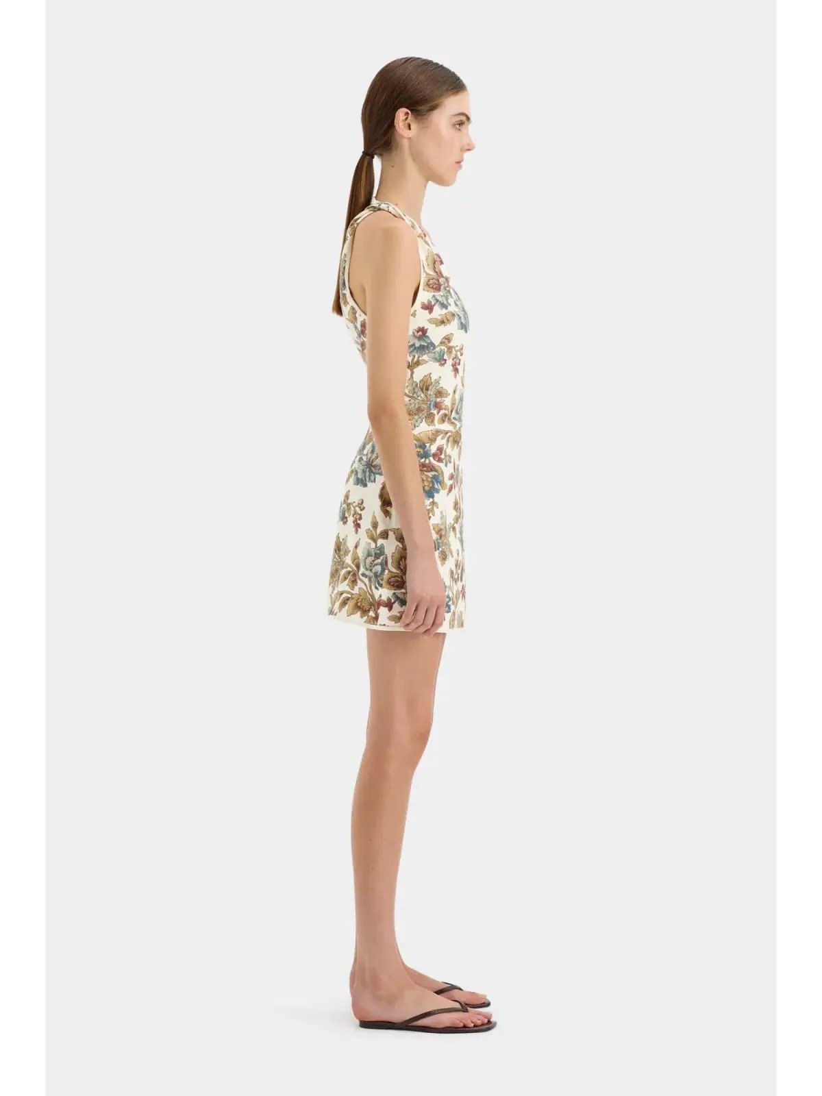 Sir the Label Eleanora Asymmetric Mini Dress in Viola Print Size 1 / AU 8 photo 3
