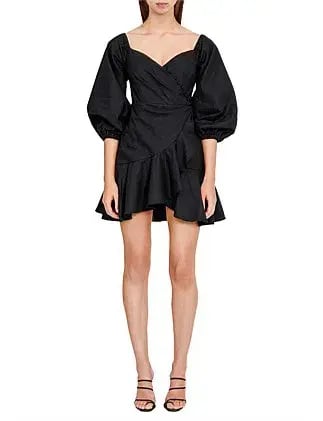 Significant Other Jasmine Short Sleeve Mini Dress Black Size AU 12 photo 2