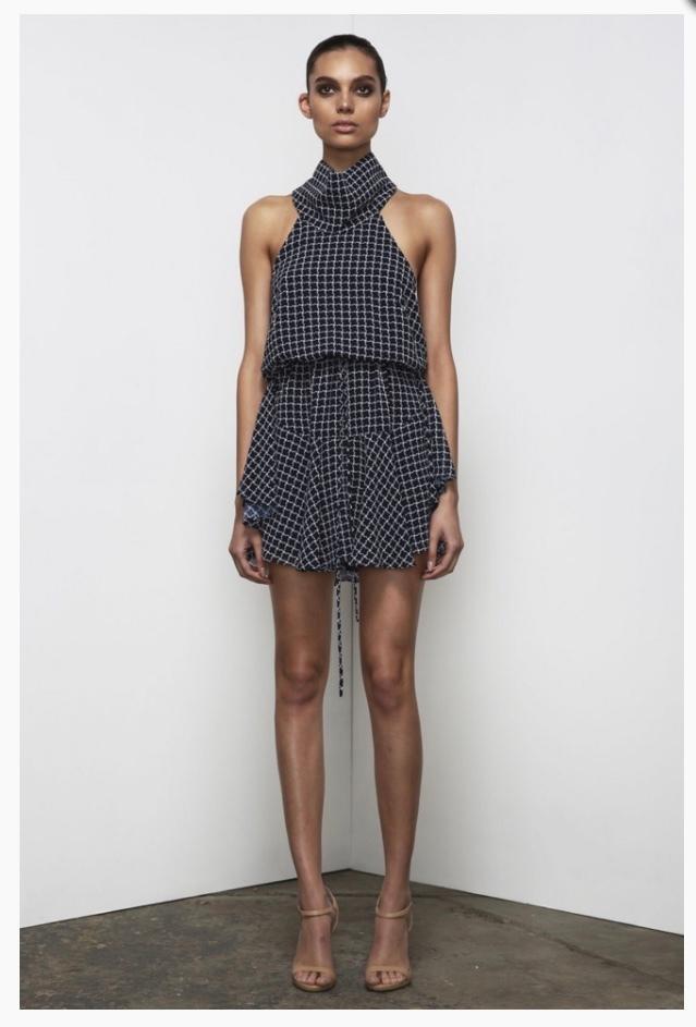 Shona Joy La Niña High Neck Drawstring Dress photo 4