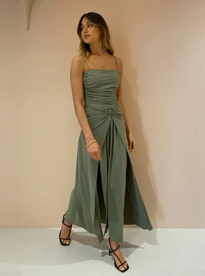 Bec & Bridge Vixen Maxi Dress Green Size 8 / S photo 5