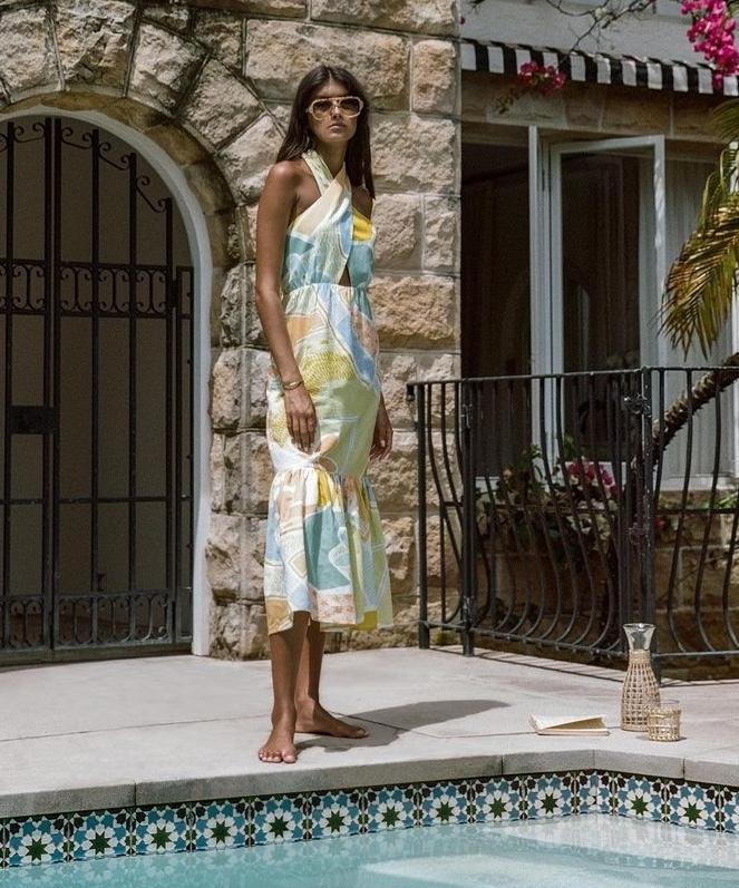 Steele Sia Midi Dress in Cabana Size XS / AU 6 photo 7