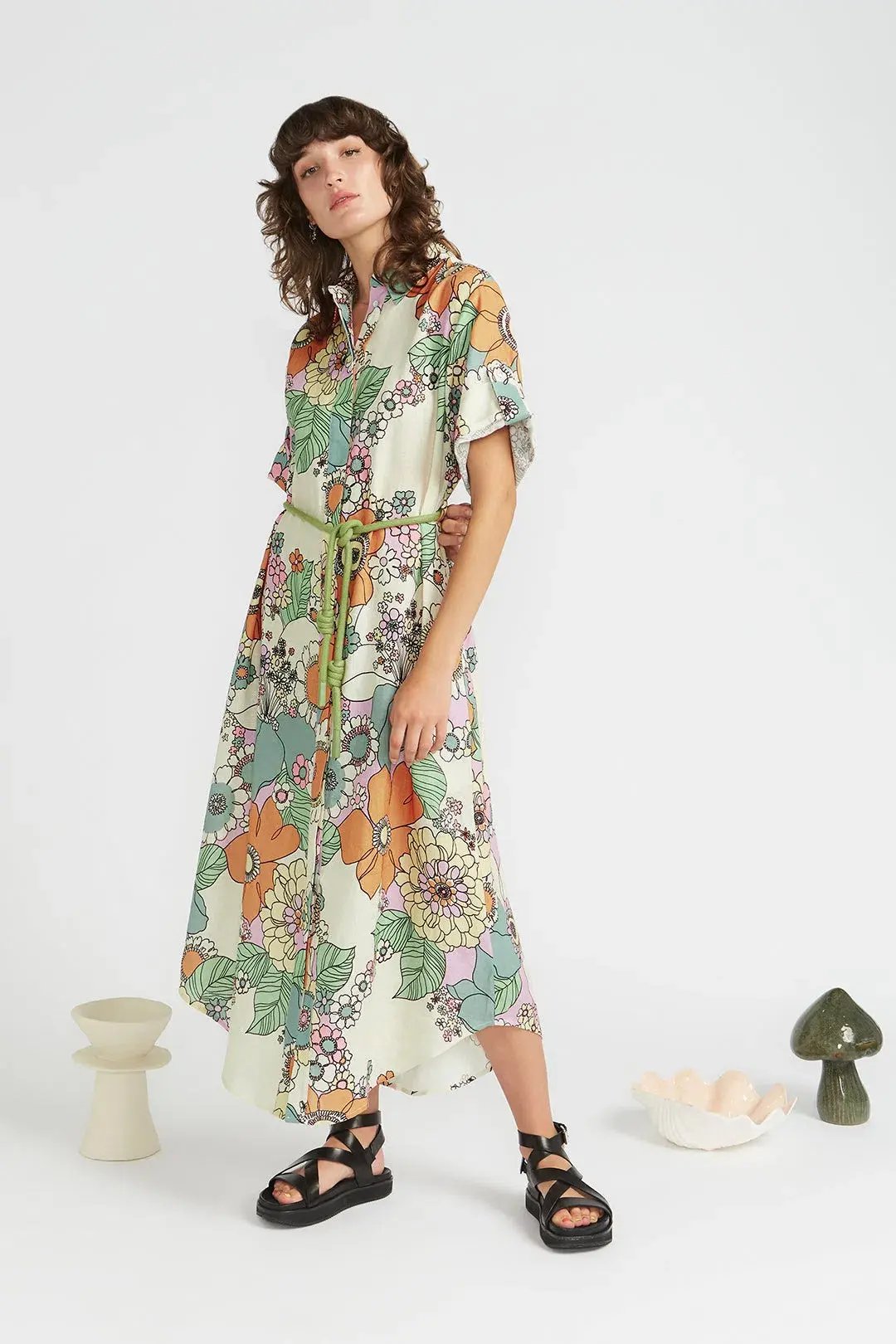 Alemais Farrah Shirtdress Print Size 6 photo 5